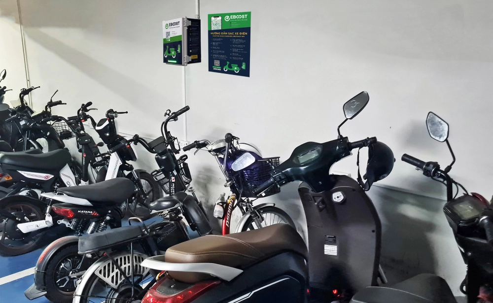 trạm sạc xe máy điện